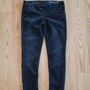 Kenneth Cole Skinny Pull On Black Jeans Size L